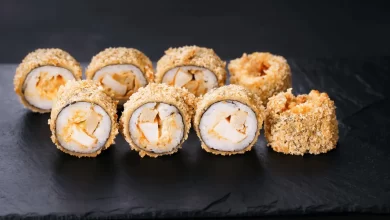 Photo of Delicious and Crispy Chicken Tempura Roll: A Tasty Japanese Food