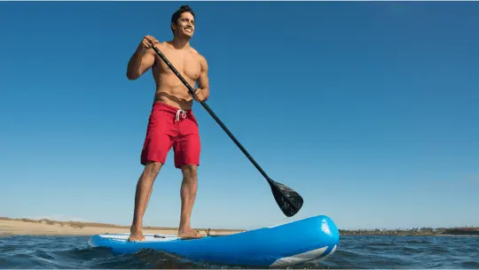 paddle boarding