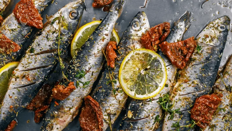 grilled sardines 